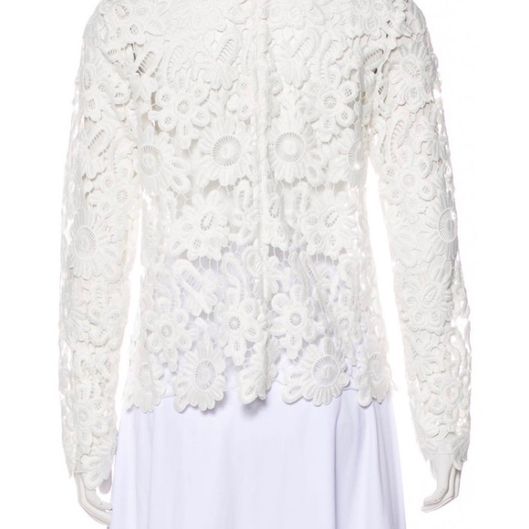 🤩NEW- SELF PORTRAIT white zip back w/black color. - Picture 7 of 13